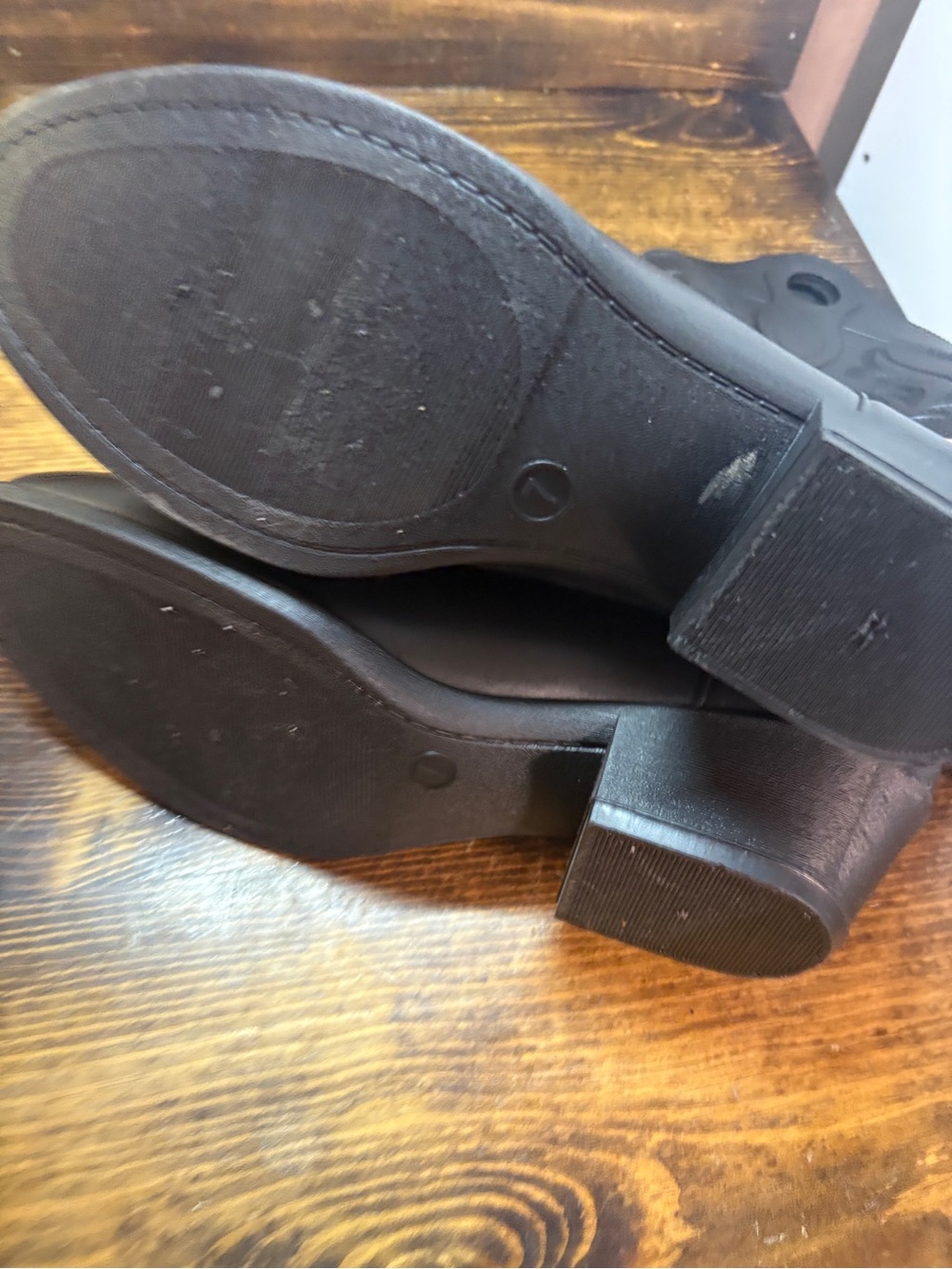 No boundaries black cowgirl rubber/rain boots size 7 - Picture 3 of 8